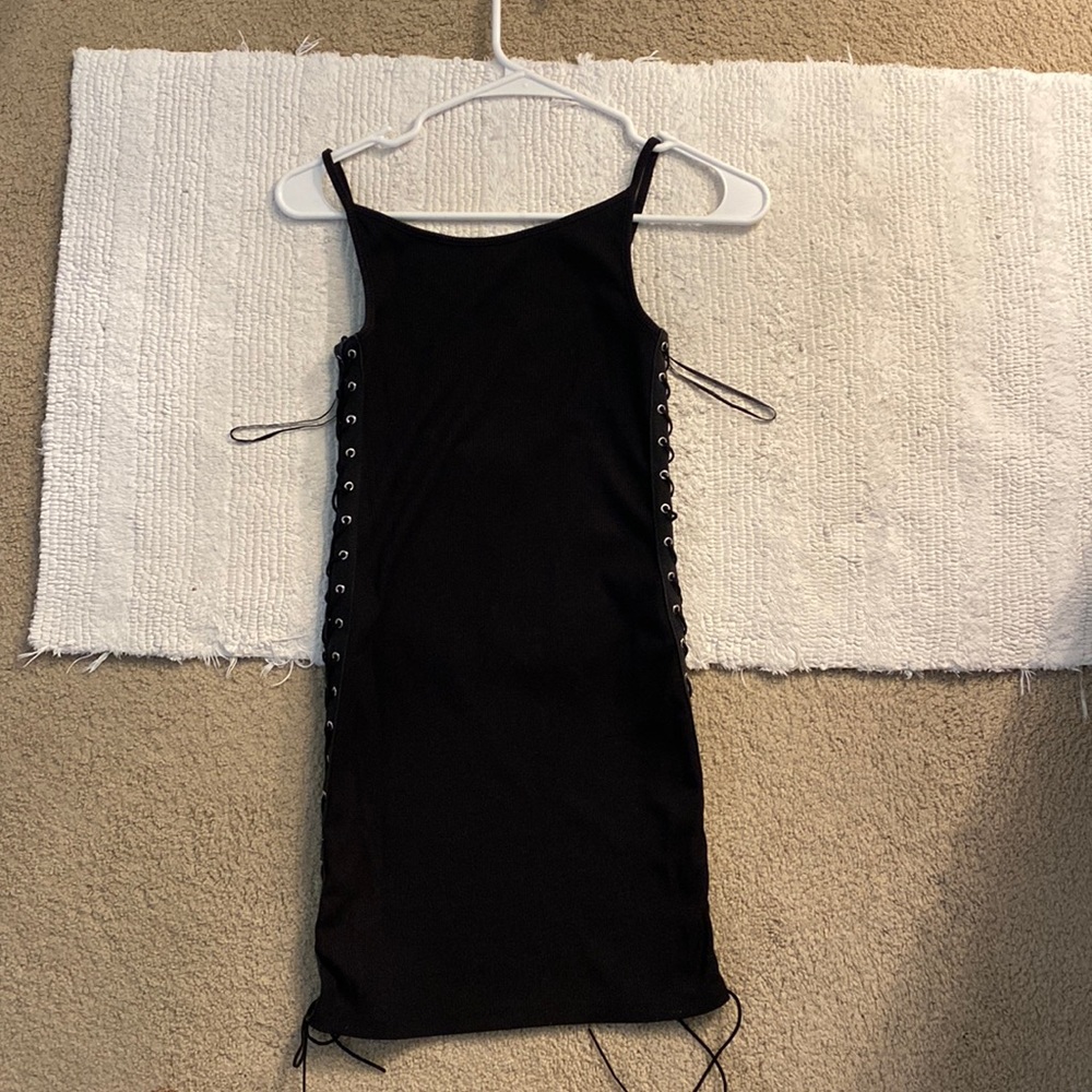 Tight black dress